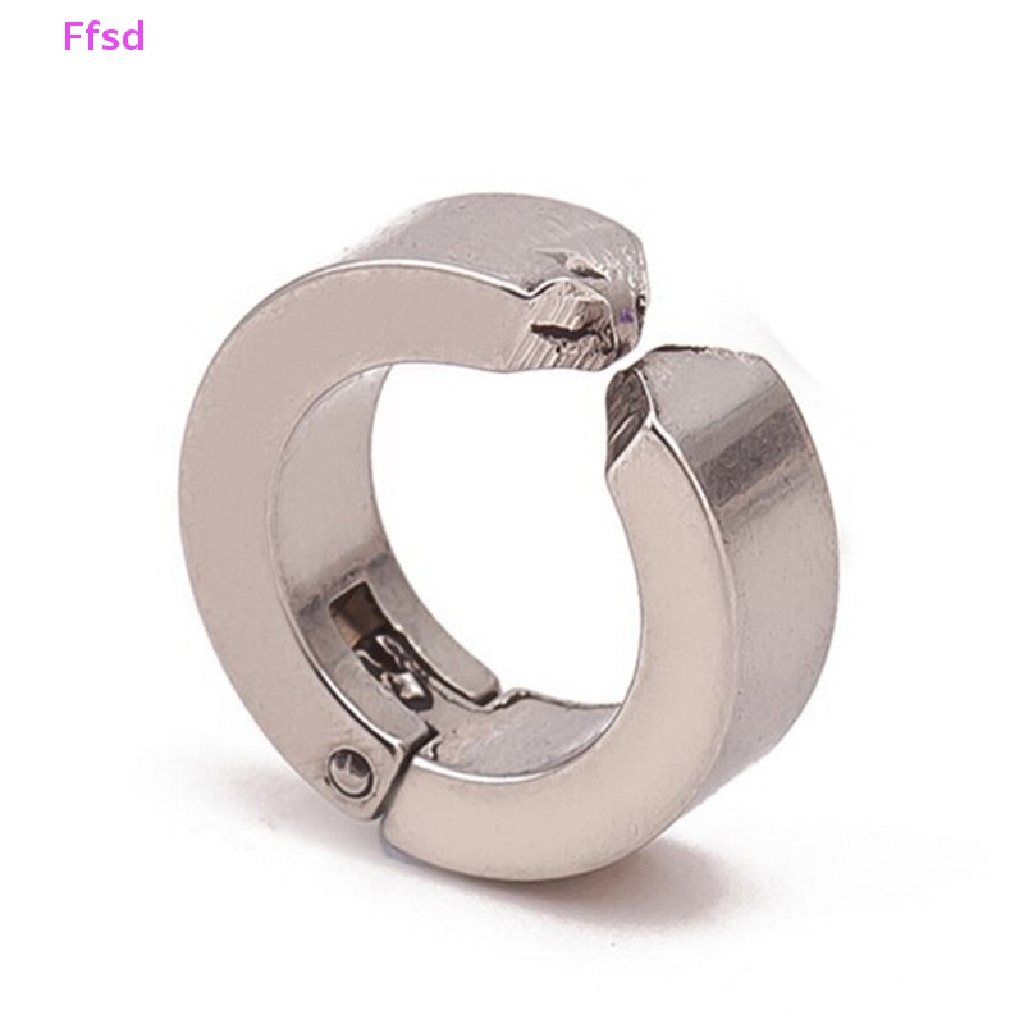 {Ffsd} Khuyên Tai Dạng Kẹp Bằng Thép Titan Không Cần Xỏ Khuyên Trang Sức Cho Nam Và Nữ Bán Chạy