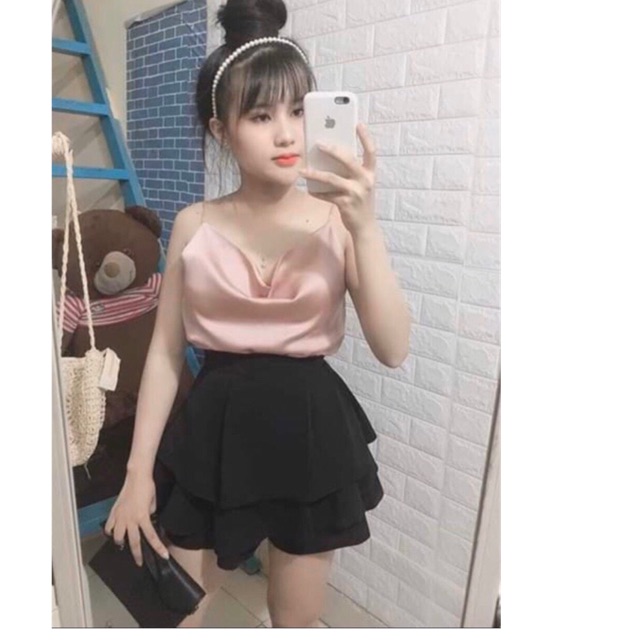 Váy 3 tầng xếp ly hình chụp thật kèm video