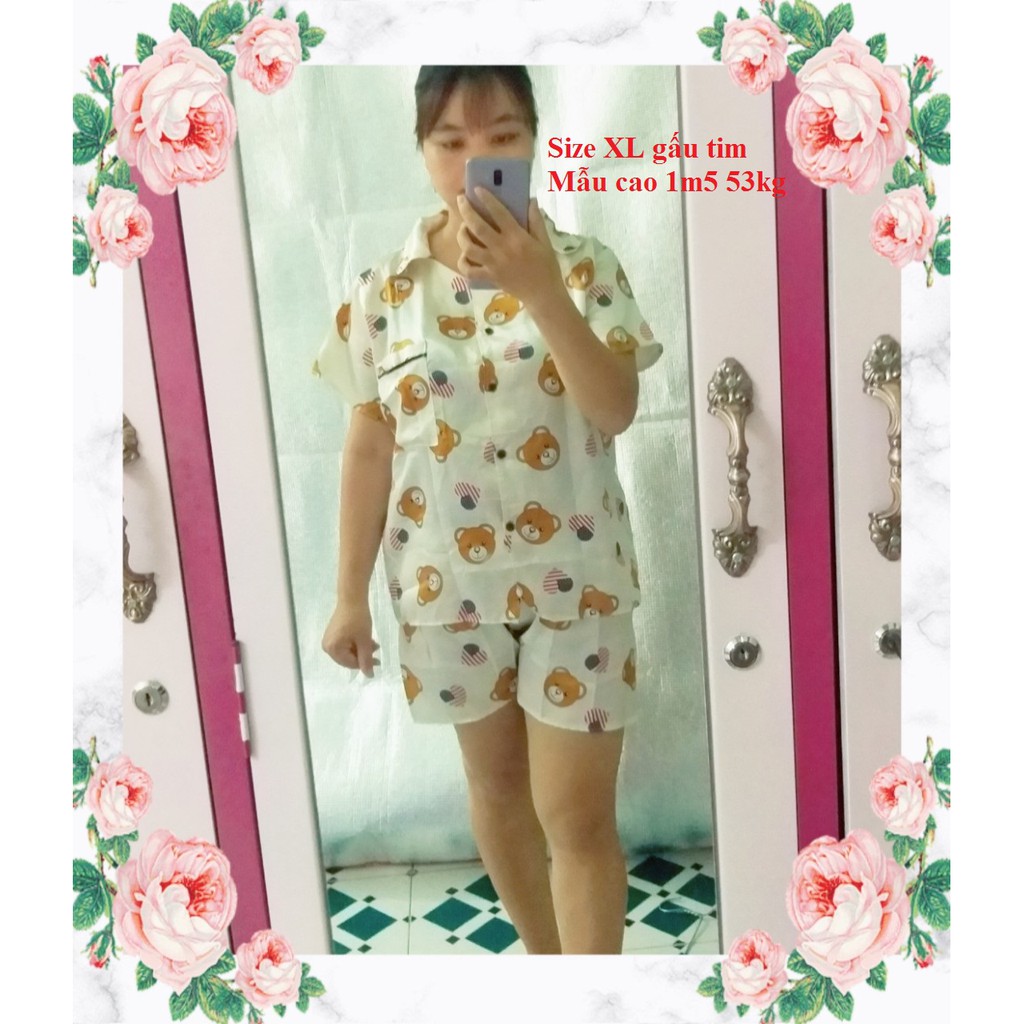 GIẢM SỐC-Pijama Phi Bóng Ngắn Đủ Size