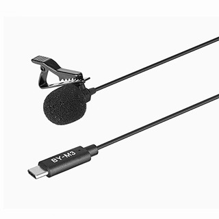 Micro cài áo có dây cổng Type-C cho điện thoại Android |  Boya BY-M3