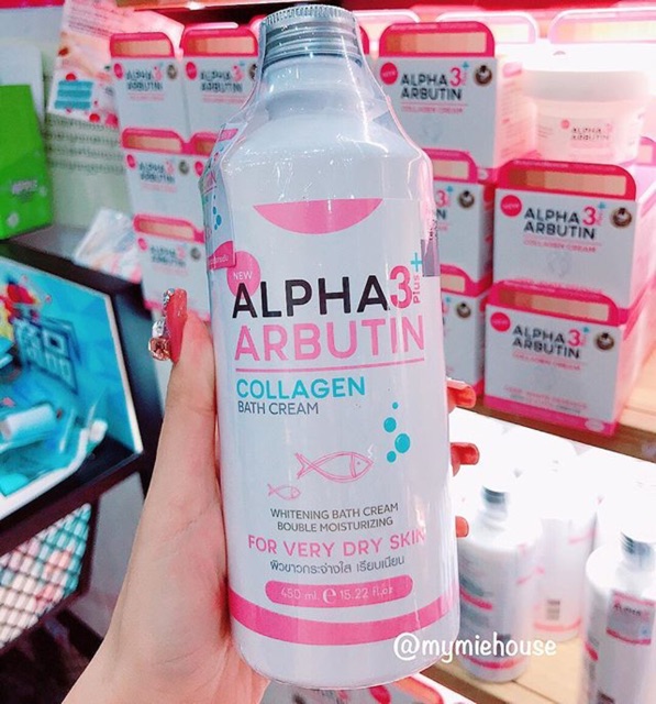 Sữa Tắm Trắng Da Alpha Arbutin 3+ Plus COLLAGEN Bath Cream