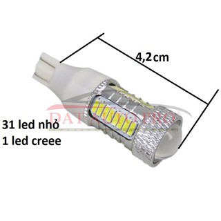 Bóng led T15 4014 31 led+1 led cree  dùng cho xe oto,xe máy.