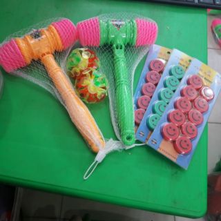 Combo 3 vỉ nam châm 2 búa chíp 2 bóng ném dính
