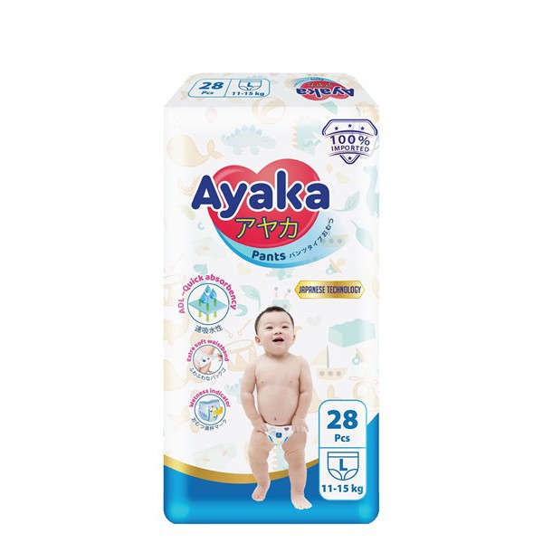 Tã/bỉm quần trẻ em AYAKA L28