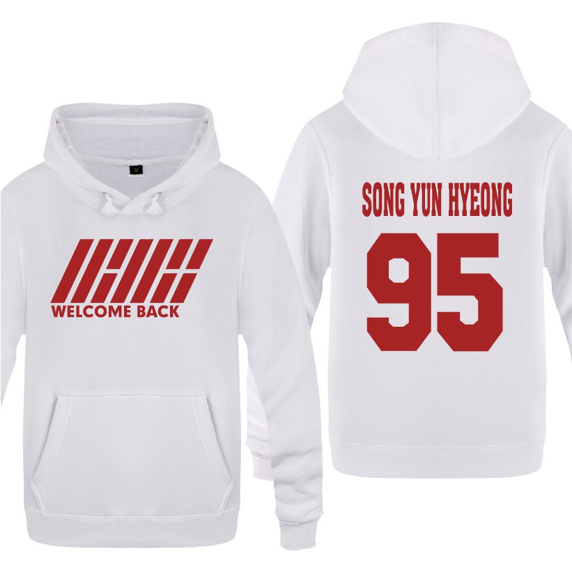 Áo Hoodie Dài Tay In Chữ Ikon Cho Nam