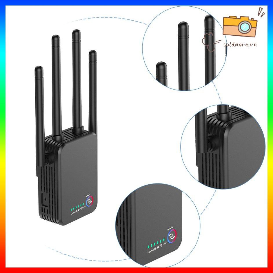 Bộ Phát Sóng Wifi 1200mbps Băng Tần Kép 2.4 / 5g 4 Ăng Ten
