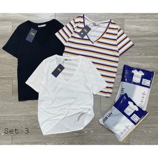 Áo phông cổ tim chất cotton siêu mát