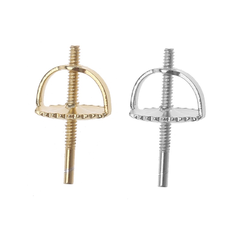 Set 4 Đôi Bông Tai Mạ Bạc 925 Gắn Đinh Tán An Toàn Tiện Dụng