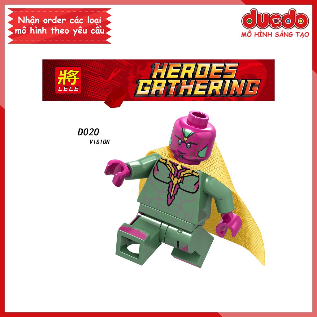 Minifigures các nhân vật Infinity War tuyệt đẹp - Đồ chơi Lắp ghép Xếp hình Mini Iron Man LeLe D019-D026