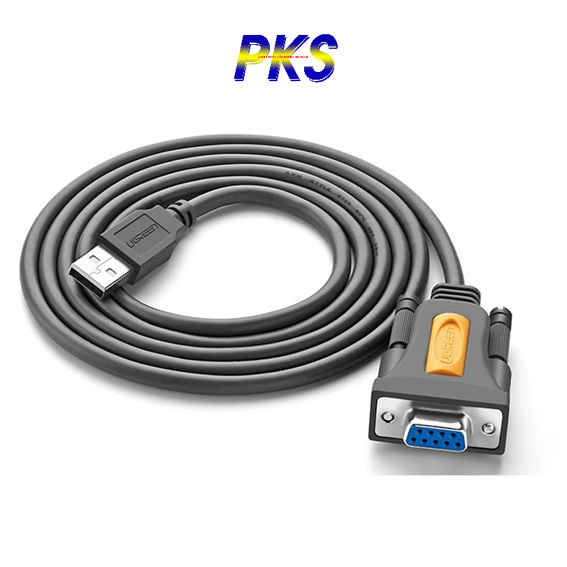 Cáp chuyển đổi USB sang Com RS232 cái dài 1,5m chính hãng UGREEN 20201 - 20201