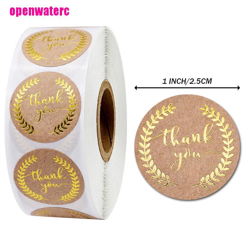 Cuộn 500 Miếng Dán Tròn Thank You for Your Order Trang Trí Đa Ứng Dụng