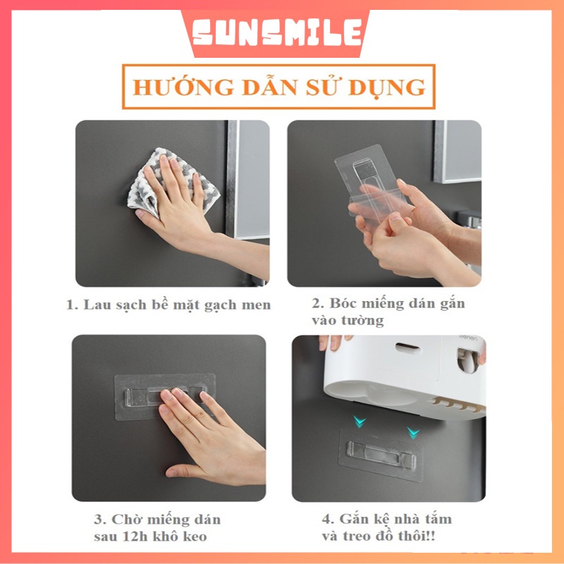 Bộ cốc và dụng cụ nhả kem đánh răng cao cấp cho nhà tắm sang trọng - SUN SMILE - S20