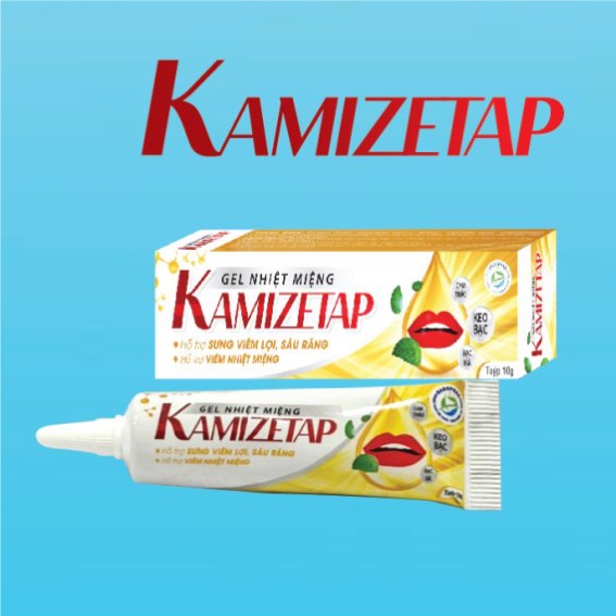 Tuýp Bôi Gel Nhiệt Miệng Kamizetap – Giúp Nhanh Lành Vết Nhiệt Miệng – Giảm Sưng Đau –  Kamistad Tuýp 10 Gam