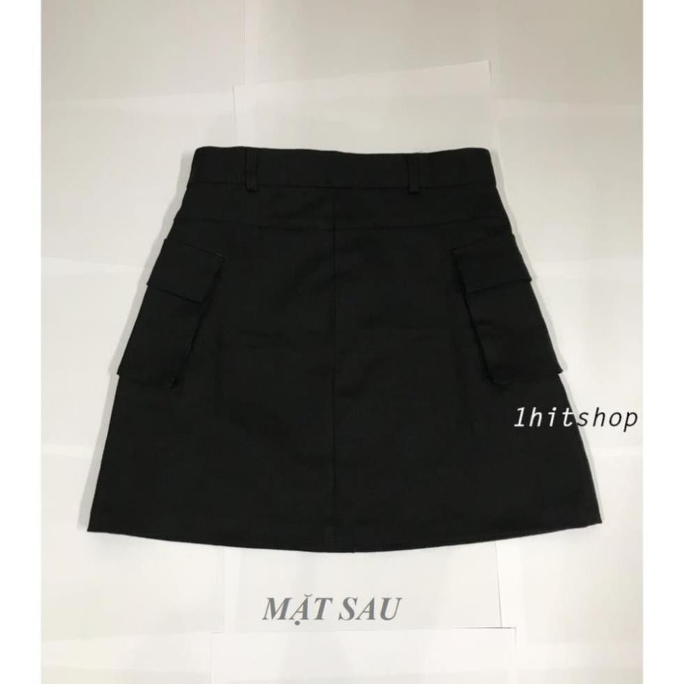 Chân Váy KAKI TÚI HỘP Nữ (Box Skirt)