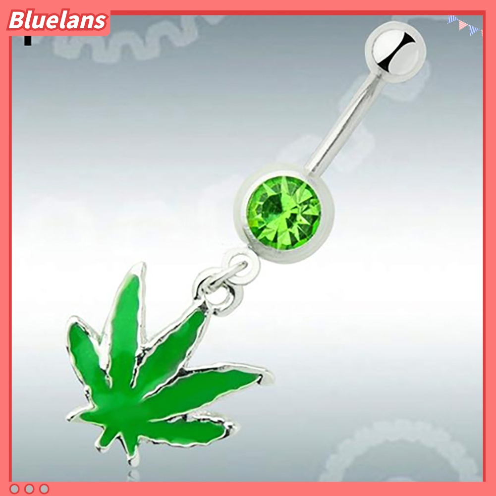 Khuyên RốN HìNh ChiếC Lá BằNg ThéP Y Tế 48h