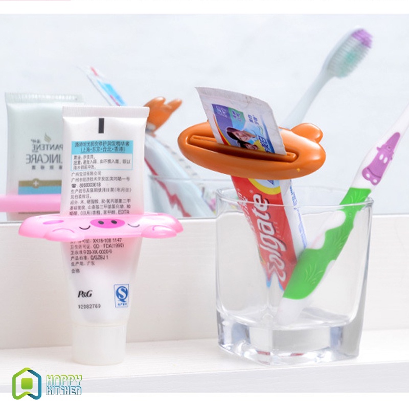 Dụng cụ nặn đa năng động vật hoạt hình dễ thương, dụng cụ ép kem đánh răng, dụng cụ ép kem đánh răng, dụng cụ ép sữa rửa mặt, dụng cụ phân phối bột kem đánh răng