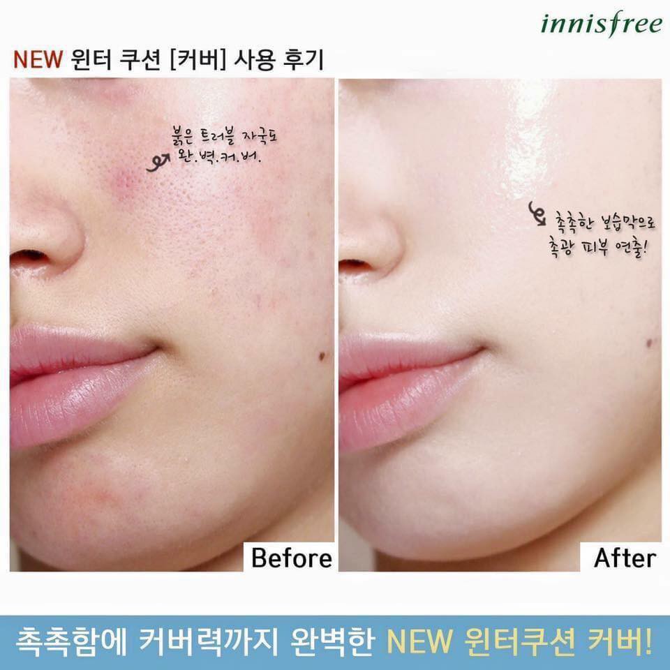 [Cam kết chính hãng] Phấn Nước Che Phủ Cao, Dưỡng Ẩm, Cho Lớp Nền Rạng Rỡ Innisfree Water Fit Cushion | BigBuy360 - bigbuy360.vn