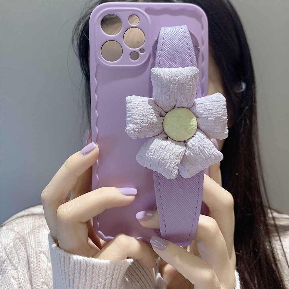 Ốp Điện Thoại tpu Mềm Màu Tím Cho iphone x xsmax 11 proamx 12 proamx 13proamx 7plus