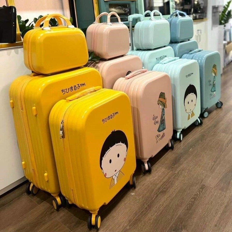 BỘ 3 VALI KÈM CỐP SIZE: 14/20/24