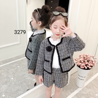 Set áo quần dạ kẻ