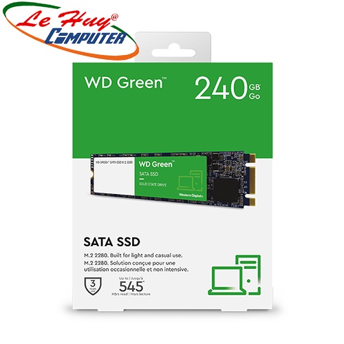 Ổ cứng SSD Western Digital Green 240GB M.2 2280 WDS240G3G0B | WebRaoVat - webraovat.net.vn