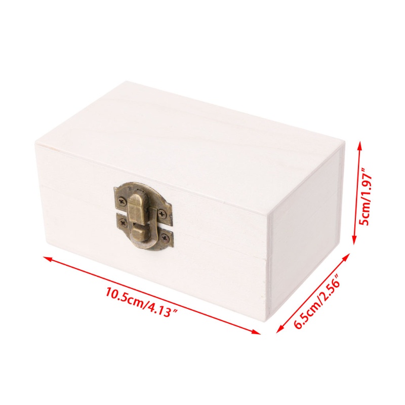 Hộp gỗ đựng trang sức có khóa thời trang sành điệu