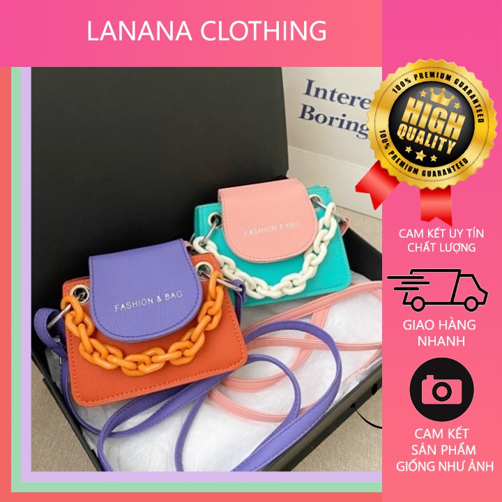 [Mã FAMAYWA2 giảm 10K đơn 50K]  Túi Mini Xích Nhỏ Đeo Chéo