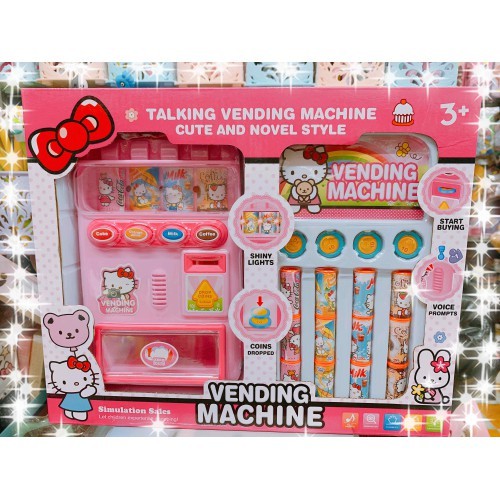 Đồ chơi máy bán nước tự động có đèn và âm thanh có tặng kèm pin