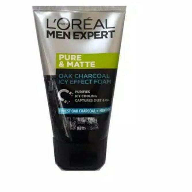 (hàng Mới Về) Sữa Rửa Mặt Kiểm Soát Dầu Trị Mụn Thành Phần Than Bùn Núi Lửa Loreal Dành Cho Nam