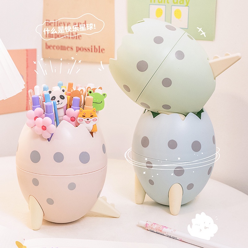 Hộp đựng bút trứng khủng long dễ thương cute nhiều màu ngộ nghĩnh - Kemshop K304