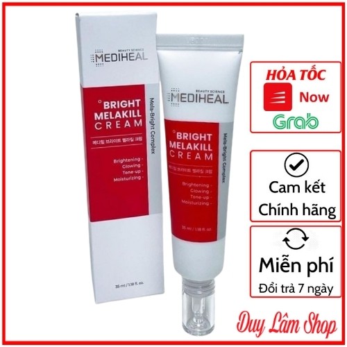 Kem Sạch Nám Trắng Da Mediheal Bright Melakill Cream 35ml Hàn Quốc - Làm Mờ Nám, Tàn Nhang Và Vết Thâm