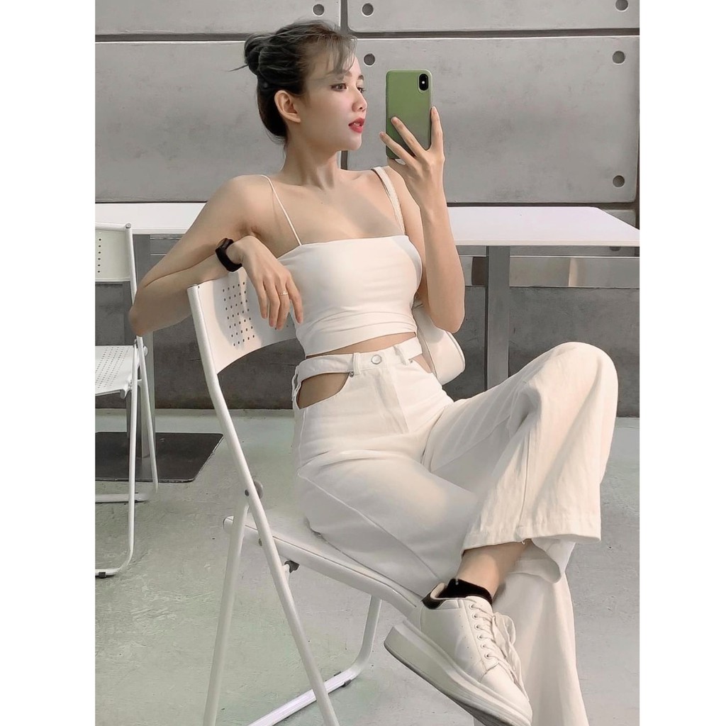 Áo Croptop hai dây không bao giờ hết hot🌵nhẹ nhàng nhưng quyến rũ🌵📷 [ Kèm hình thật ]6📷 | BigBuy360 - bigbuy360.vn