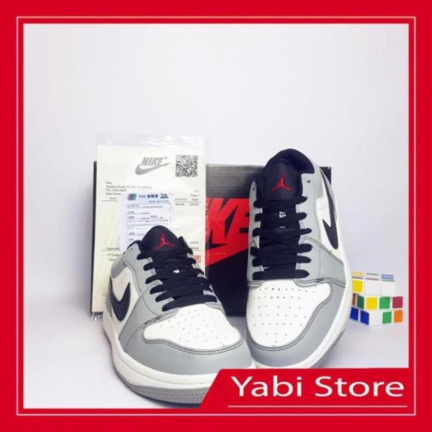 🔥FREE SHIP-HÀNG QUẢNG CHÂU 🔥Giày thể thao sneaker🔥Air Jordan 1 Low JD LIGHT SMOKE GREY full box - Yabi Store | BigBuy360 - bigbuy360.vn