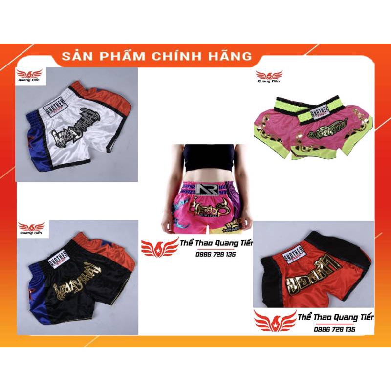 Quần Muay Thái Another Boxer Chính Hãng Muay Thai Short Chất Liệu Satin Cao Cấp