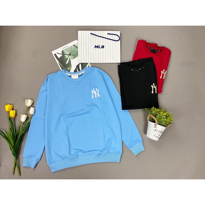 Hoodies dài tay NY đủ màu Áo dài tay thu đông nỉ da cá FULL TAG