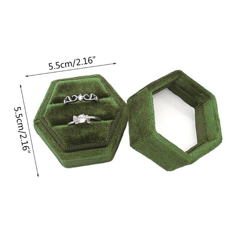 Vỏ Bọc Nhẫn Cưới Bằng Nhung Có Nắp Tháo Rời Được Tiện Lợi