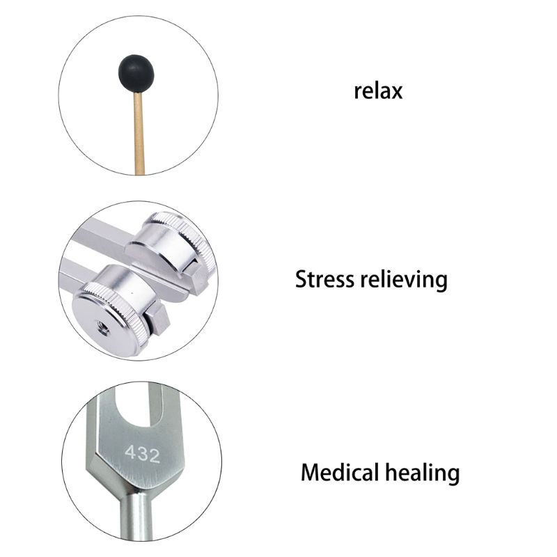 Nĩa Điều Chỉnh Âm Thoa Bằng Nhôm 432 Hz
