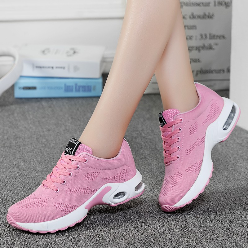 Best Women's and Girl's Sport Running Shoes Giày thể thao chạy bộ đan lưới thông thoáng cho nữ （Plus Size 35-42）