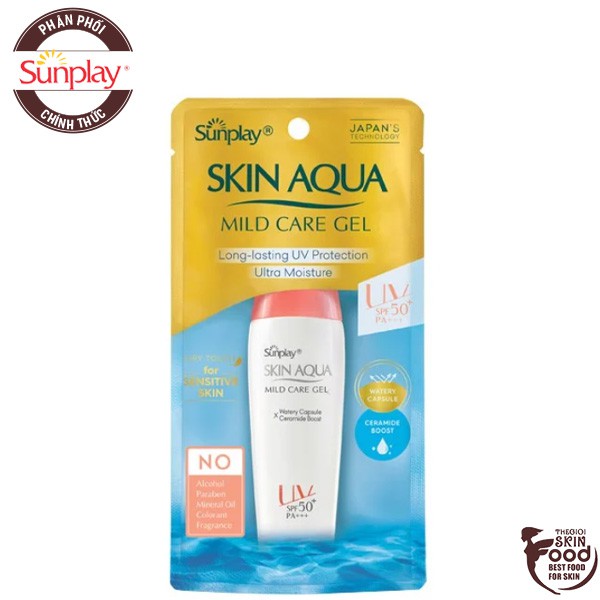 Kem Chống Nắng Dành Cho Da Nhạy Cảm Sunplay Skin Aqua Mild Care Gel SPF50 +/ PA +++ 25g