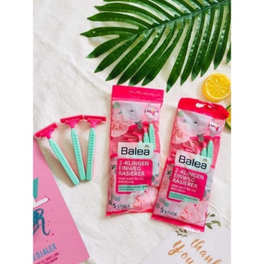 Set 5 dao cạo lông Balea lưỡi kép, Hàng Đức - Shop Lavenic