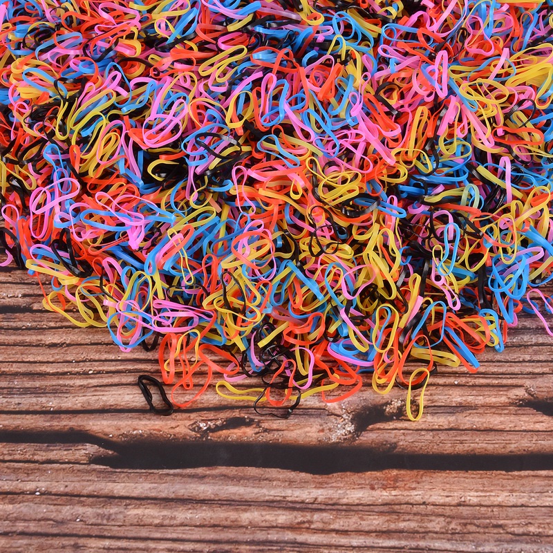 1000 / 2000 / 3000 / 5000 Dây Thun Buộc Tóc Nhiều Màu Sắc Cho Bé Gái dreamdiary