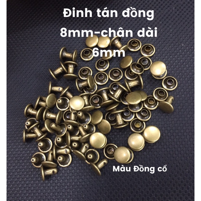 Đinh Tán Đồng Thau- Đồng cổ size 8mm