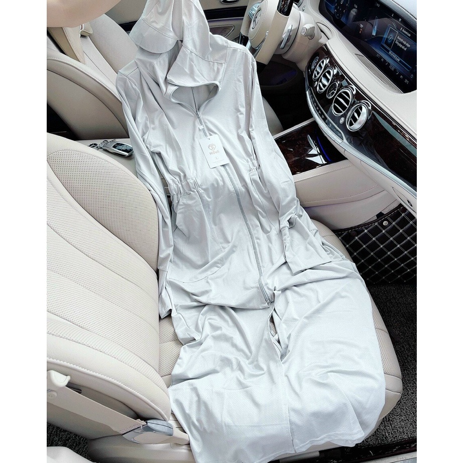 Áo khoác chống nắng dáng dài NỮ chất thông hơi kim cương | BigBuy360 - bigbuy360.vn