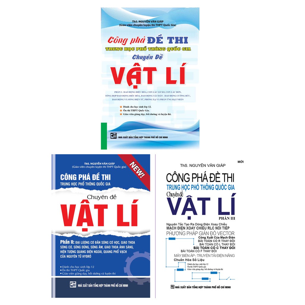 Sách - Combo Công Phá Đề Thi THPT Quốc Gia Chuyên Đề Vật Lý Phần 1 + 2 + 3