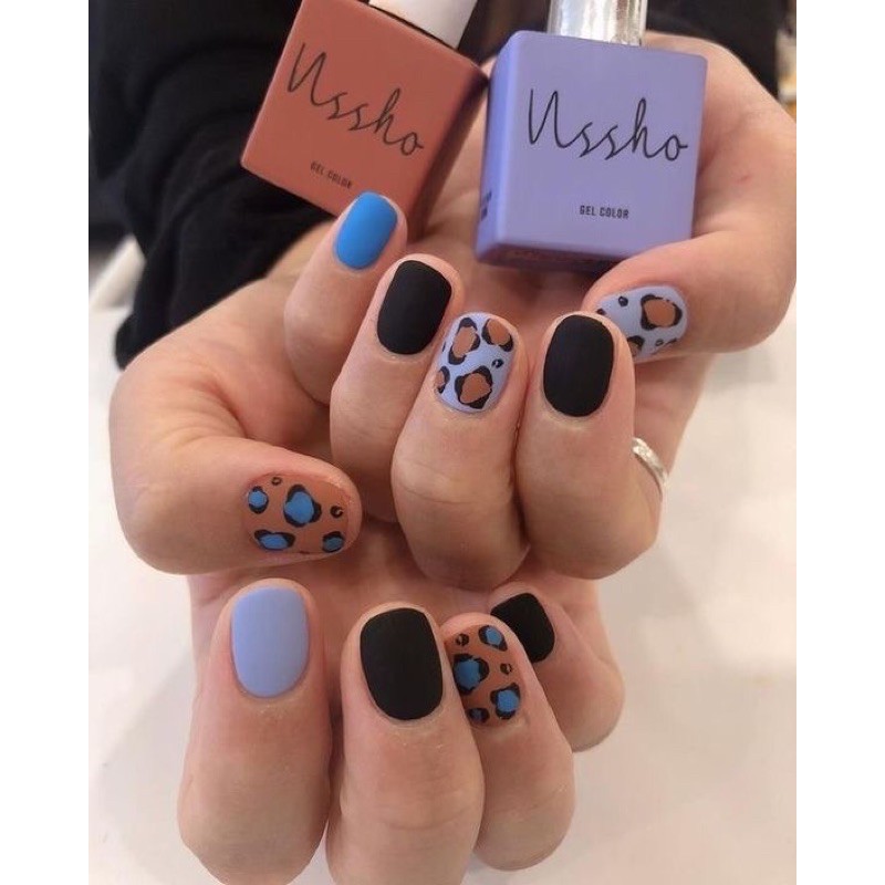 [ NAILS BOX ] DA BEO NÂU XANH ĐEN