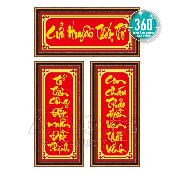 Tranh đính đá Cửu Huyền Thất Tổ 77360