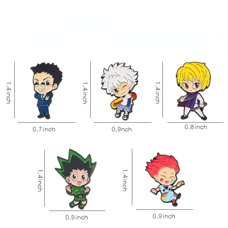 Huy Hiệu Kim Loại Họa Tiết Anime HUNTER×HUNTER GON FREECSS Hisoka