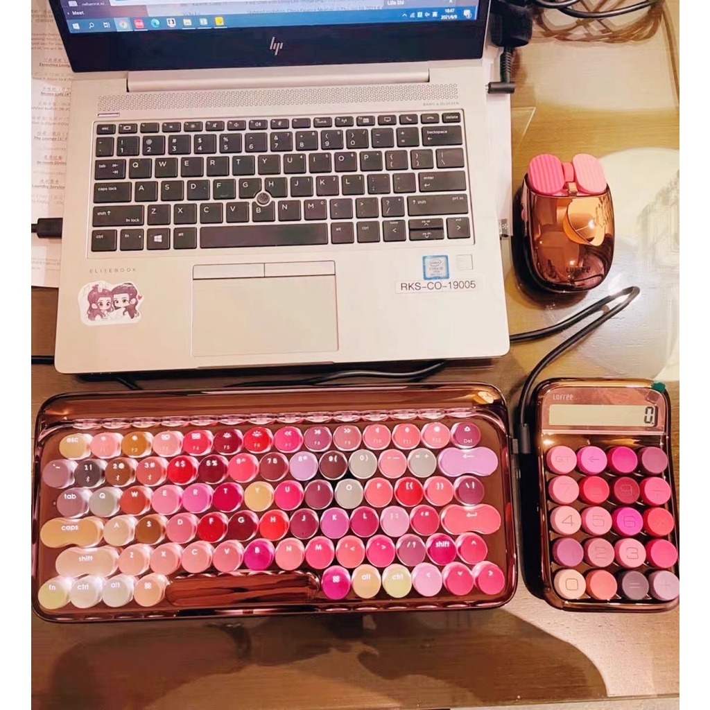 Chuột máy tính không dây Lofree màu Rose Bloom chính hãng