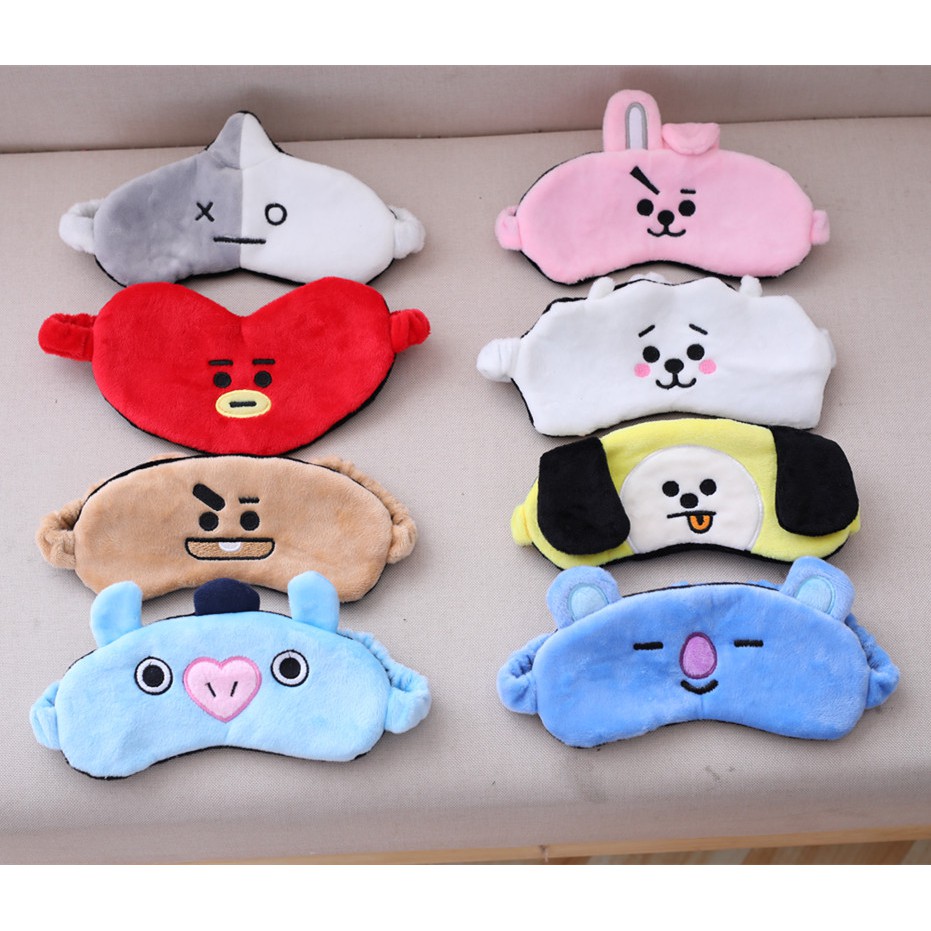 BỊT MẮT NGỦ BTS BT21 ẢNH THẬT