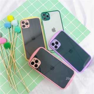Jelly Hard Protective Cover Iphone 12 Mini 11 Pro X XS Max Series Mobile Phone Case 6S 7 8 Plus Transparent Case Se2020 Soft Rubber Anti-fall Edge All-inclusive